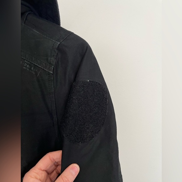 G-Star Raw Black Hooded Parka Jacket size small - Picture 3 of 9